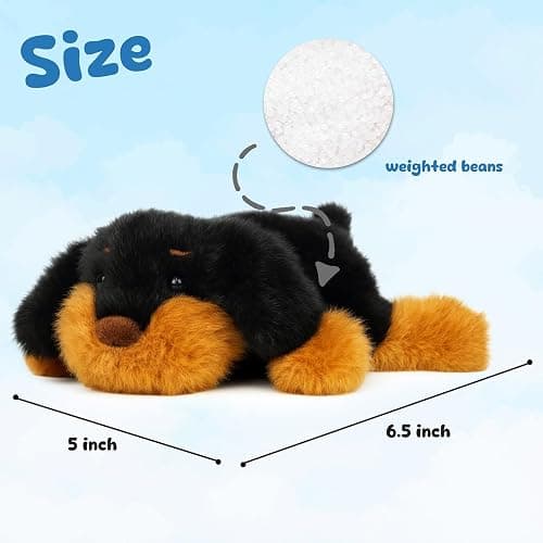 Mushymallow Adorable Plush Dachshund Dog Stuffed Animal Soft Plush Toy Cute Birthday Gifts for Boys Girls Kids Toddlers thumbnail 3