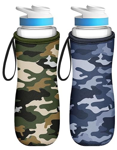 Toykee Water Bottle Sleeve for Cirkul 22 oz - 2 Pack Bottle Cover Holder Carrier with Handle Strap - Image 1