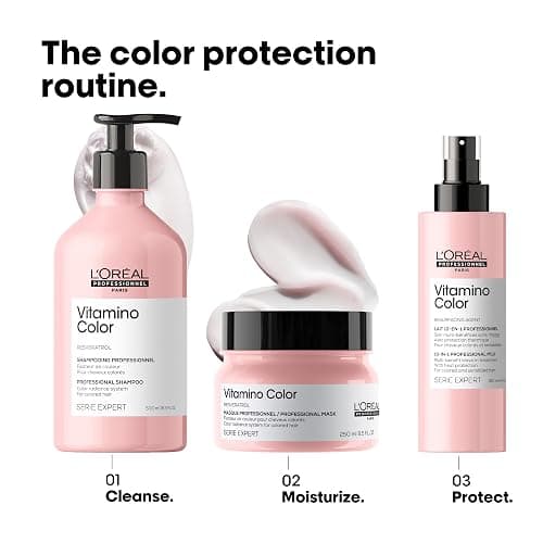 L'Oréal Professionnel Paris | Spray 10 in 1 multiuso per capelli colorati Vitamino Color Serie Expert, Formula anti-sbiadimento, 190 ml thumbnail 4