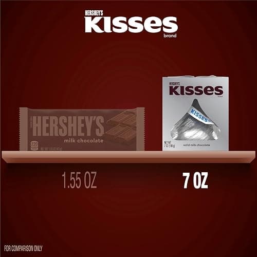 HERSHEY'S KISSES Solid Milk Chocolate Candy Gift Box, 7 oz thumbnail 7