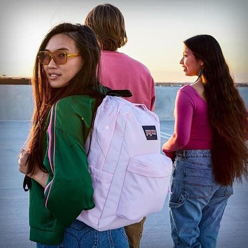 JanSport SuperBreak One Backpack - Durable, Lightweight Bag with 1 Main Compartment, Front Utility Pocket with Built-in Organizer, Premium Backpack, Faded Sage thumbnail 2