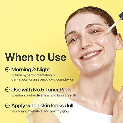 numbuzin No.5 Vitamin Concentrated Serum, Dark Spot Care, Glutathione & Vitamin Serum, Korean Skincare, Tranexamic Acid 4%, Niacinamide 5%, for a Radiant-Looking Glow 1.01 fl oz thumbnail 8