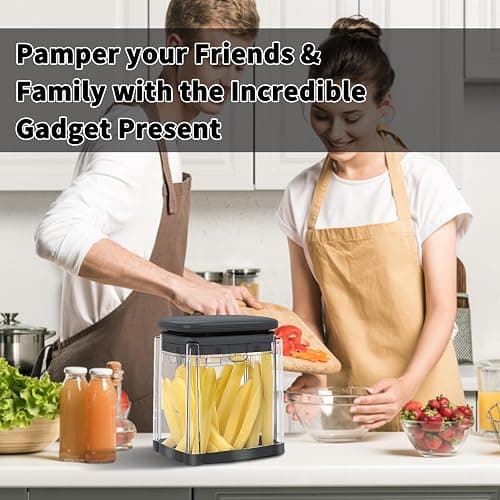 French Fry Cutter, Solucky Potato Onion Cutter, Professional Homestyle Vegetable Chopper Dicer, Great for Potatoes Carrots Cucumbers Zucchini Peppers 3/8 inch Blade(Only 1 Blade) thumbnail 8