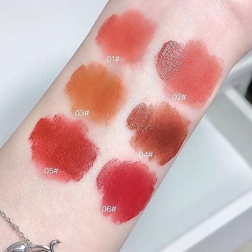 6 Colors Velvet Matte Liquid Lipstick set, Cute Rabbit Lip Glaze 2 in 1 Key Chain Lip Gloss Lip Stain, Waterproof Non-Stick Cup Long Lasting Lip Clay Cute Lip Makeup for Girls thumbnail 5