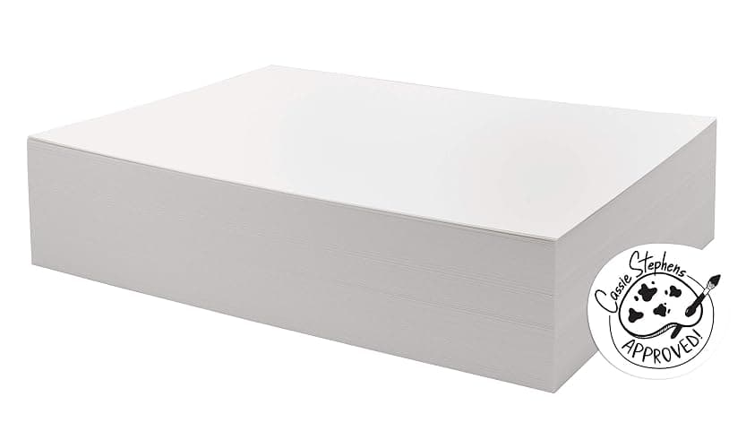 UCreate Watercolor Paper, White, Bulk, 90lb., 9" x 12", 250 Sheets - Image 1