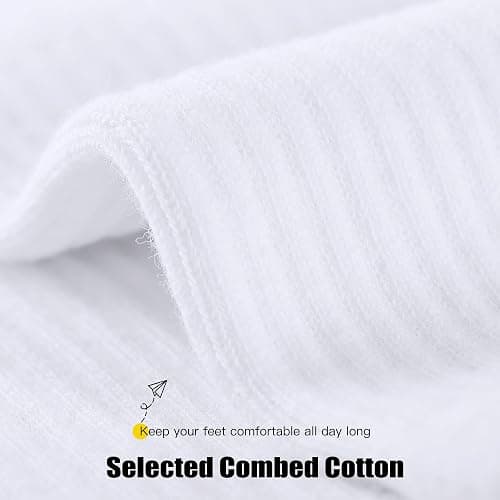 CLOSEMATE Womens Calf Crew Socks Comfortable Soft Cotton and Lightweight 5 Pairs thumbnail 4
