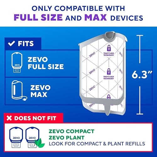 Zevo Flying Insect Trap Refill Cartridges for Fruit Flies & Gnats, 4 Count | Fits Zevo MAX & Zevo Flying Insect Trap, Catches House Flies, Gnats & Fruit Flies 24/7, No Added Fragrance or Dyes thumbnail 2