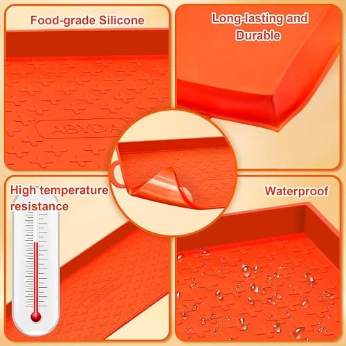 ABYDA 28 Inch Silicone Griddle Mat Cover for Blackstone, Full Coverage Heavy Duty Food Grade Grill Buddy Mat, All Season Cooking Surface Protective Cover thumbnail 4