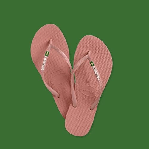 Havaianas - Slim Brasil Logo, Bequeme, Robuste und Leichte Badelatschen für Frauen, Hommage an Brasilien, Flagge auf Riemen und Sohlen thumbnail 3