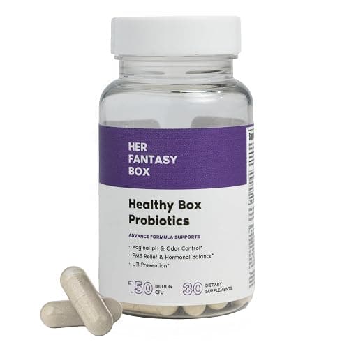 Her Fantasy Box | Healthy Box | Vaginal Probiotics for Women – Prebiotics + Advanced Lactobacillus Blend – Hormonal Balance, PMS Relief – Feminine Health Support with Cranberry & D-Mannose - Image 1