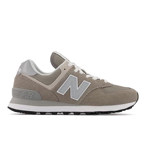 New Balance Women's 574 Core Sneaker - 5 - Grey/White thumbnail 3