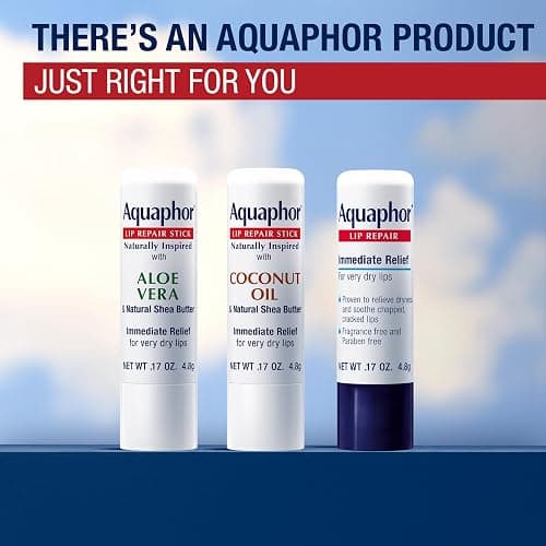 Aquaphor Naturally Inspired Lip Repair Stick with Aloe Vera and Natural Shea Butter, Hydrating Lip Balm Immediately Relieves Dryness and Soothes Chapped Lips, 0.17 Oz Stick, Pack of 3 thumbnail 9