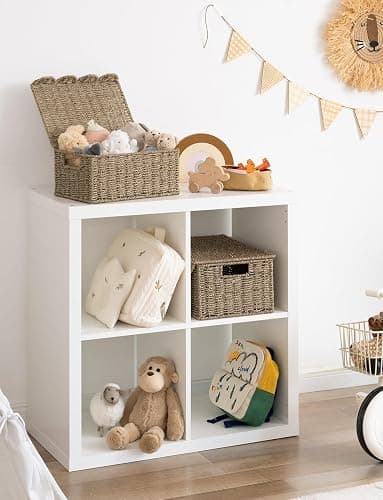 StorageWorks Scalloped Edge Wicker Basket for Bathroom, Seagrass Storage Baskets for Bathroom, Living Room, Bedroom, 15" L x 11 ¼" W x 7" H thumbnail 2