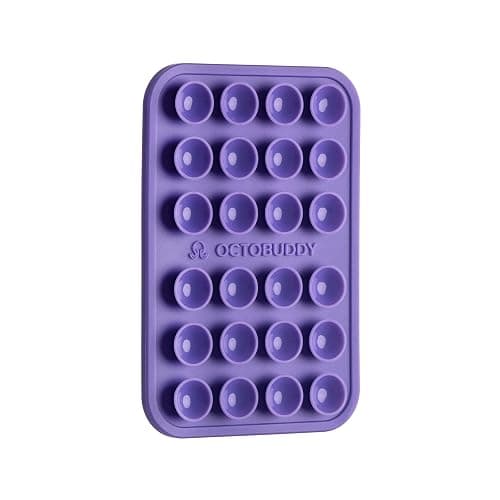 OCTOBUDDY Classic - Silicone Suction Phone Case Adhesive Mount, Wisteria | Hands-Free, Strong Grip Holder for Selfies & Videos - iPhone & Android Compatible - 2.25″ x 3.25″ - Image 1