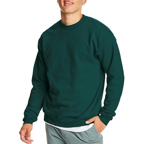 Hanes Men's Sweatshirt, EcoSmart Fleece Crewneck Sweatshirt, Big & Tall Available, 1 or 2-Pack - Image 1
