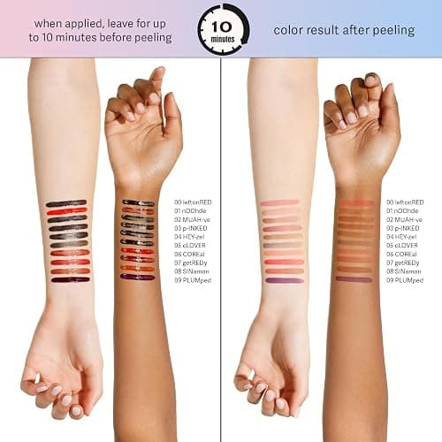 Sacheu Lip Liner Stay-N Peel Off Lip Stain — Long Lasting Matte Lip Tattoo Transfer Proof Lipstain Infused with Hyaluronic Acid & Vitamin E for All Skin Types — Vegan & Cruelty-Free, p-INKED - p-INKED - 0.12 Fl Oz (Pack of 1) thumbnail 3