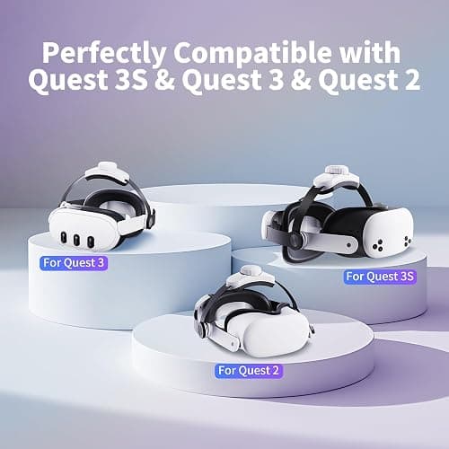 Noiposi Head Strap for Meta Quest 3s/3/Quest 2,Adjustable Knob Elite Strap Replacement,VR Headset Accessories Strap Enhanced Support&Comfort& Extend Playtime(Battery sold separately) thumbnail 2