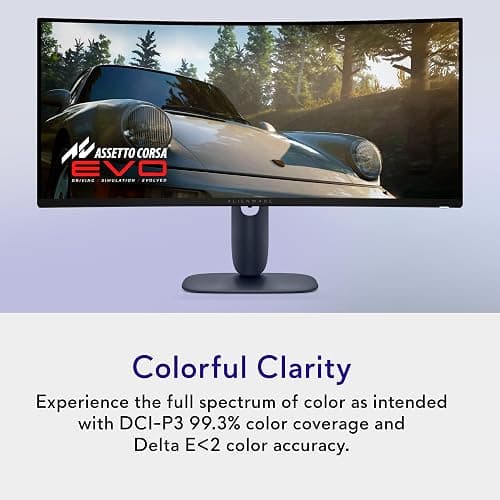 Alienware 34 240Hz QD-OLED Curved Gaming Monitor - AW3425DW - 34.2-inch WQHD (3440 x 1440) 0.03ms Display, 1800R Curve, AMD FreeSync Premium Pro, VESA AdaptiveSync, DisplayHDR TrueBlack 400 thumbnail 6