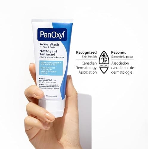 PanOxyl 4% Benzoyl Peroxide Acne Wash, Helps Clear and Prevent Acne, Daily Antibacterial Wash, Gentle, pH-Balanced, 85g thumbnail 2