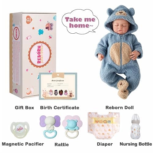 BABESIDE Lifelike Reborn Baby Dolls Boy - 18-Inch Soft Weighted Body Realistic-Newborn Baby Doll Soft Body Real Life Baby Dolls with Toy Accessories thumbnail 7