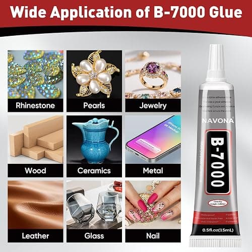 8 PCS 15ml B7000 Glue Clear with Precision Tip, Bedazzling Glue, Super Glues, Rhinestone Glue for Nail, Craft Glues, Jewelry Making, Nail Art, DIY, Makeup, Shoes thumbnail 8