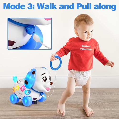 HumorPlay Musical Puppy Baby Toy 6-12-18 Month, Crawling & Walking Toys for 1 Year Old Boy Girl Gifts, Birthday Gift for 1 Year Old Boy Toy, Bilingual Infant Present for 6 7 8 9 10 Month thumbnail 3