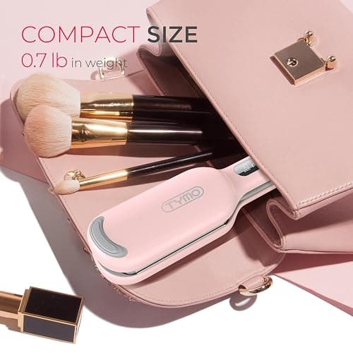Curling Iron Hair Crimper Waver - TYMO ROVY Beach Waves Curling Wand, Ionic Deep Waver Hair Curler Tool with Ceramic 3 Barrel for Women, Dual Voltage, Anti-Scald, Easy to Use, Pink, 1 Inch thumbnail 4