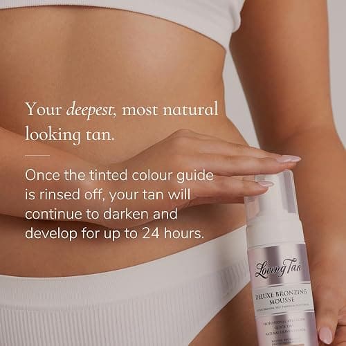 Loving Tan Deluxe Self Tanning Bronzing Mousse, Ultra Dark - Streak Free, Professional Quality Sunless Tanning - Up to 5 Self Tanner Applications per Bottle, Cruelty Free - 4 FL Oz thumbnail 6