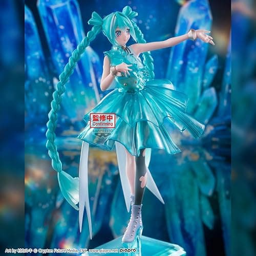 Banpresto - Vocaloid - Hatsune Miku - Clearluxe Emerald Gem Evolve Figure thumbnail 2