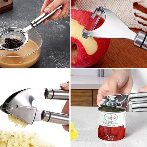 Kitchen Utensils Set- 35 PCs Cooking Utensils with Grater,Tongs, Spoon Spatula &Turner Made of Heat Resistant Food Grade Silicone and Wooden Handles Kitchen Gadgets Tools Set for Nonstick Cookware thumbnail 7