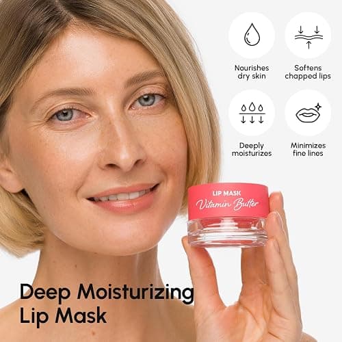 MAREE Lip Mask Overnight - Lip Moisturizer For Very Dry Lips - Hydrating Lip Butter Balm with Hyaluronic Acid & Collagen - Overnight Lip Treatment - Lip Sleeping Mask Repair - Hidratante de Labios thumbnail 3