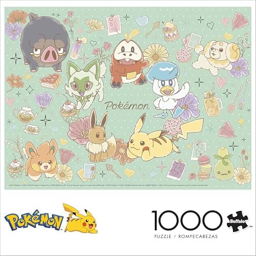 Buffalo Games - Pokemon - Flower Cafe - 1000 Piece Jigsaw Puzzle for Adults -Challenging Puzzle Perfect for Game Nights - Finished Size is 26.75 x 19.75 – Precision-Cut Pieces thumbnail 2
