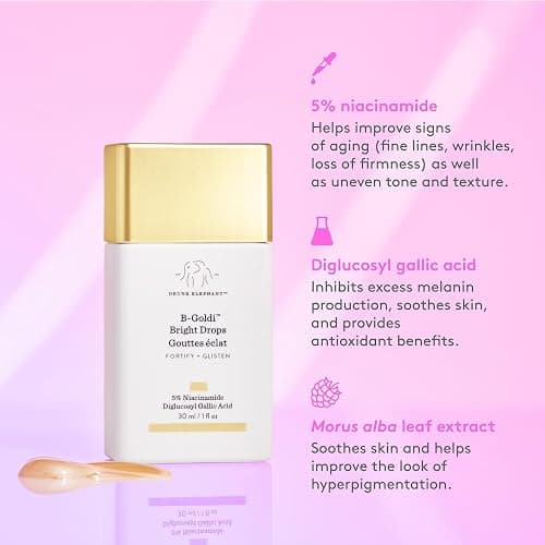 Drunk Elephant B-Goldi Bright Drops - 30 ml/1 fl oz - Illuminating Color Serum Drops - Clean Clinical Skincare - Cruelty-Free - Dermatologist-Tested - Free of Essential Oils, Silicones, and Fragrance thumbnail 5