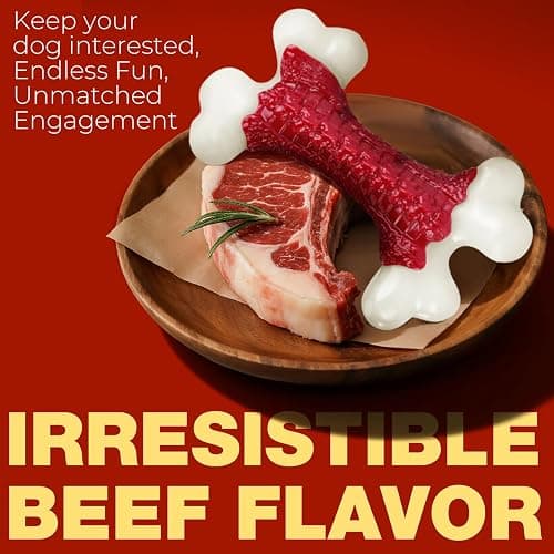 Kseroo Tough Dog Toys, Toys for Aggressive Chewers Large Breed, Chew Dogs, Bone Toy Nylon Dogs Almost Indestructible thumbnail 3