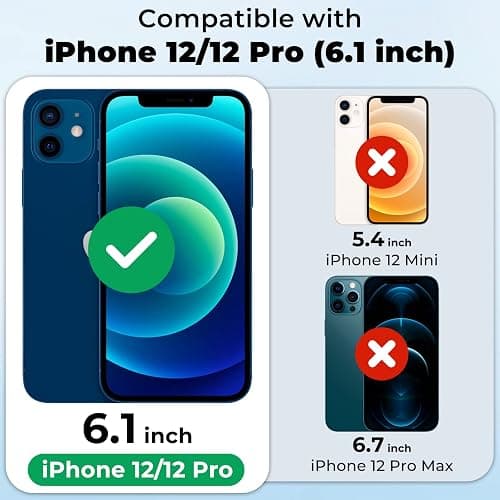 WHPXJY 2 Pack Privacy Screen Protector for iPhone 12/12 Pro 6.1 inch, Anti-Spy Screen Protector Tempered Glass Film Shatterproof/Anti-Scratch/Touch Sensitive/No Air Bubbles/Easy to Install thumbnail 7