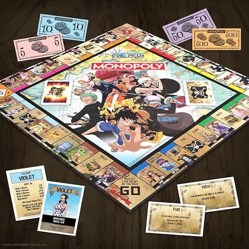 Monopoly: One Piece Edition Board Game | Buy, Sell, Trade with Popular Characters from the Manga & Anime Series | Featuring 9 Miniature Tokens | Officially Licensed Merchandise and Collectible thumbnail 10