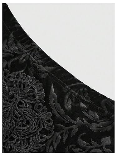 Verdusa Women's Goth Gothic Lace Fishtail Skirts Ruffle Vampire Bodycon Long Skirt thumbnail 3