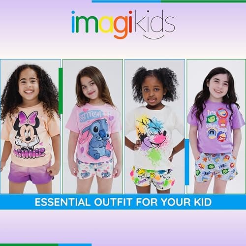 Disney T-Shirt and French Terry Shorts Outfit Set Infant to Big Kid Sizes (12 Months - 14-16) thumbnail 3
