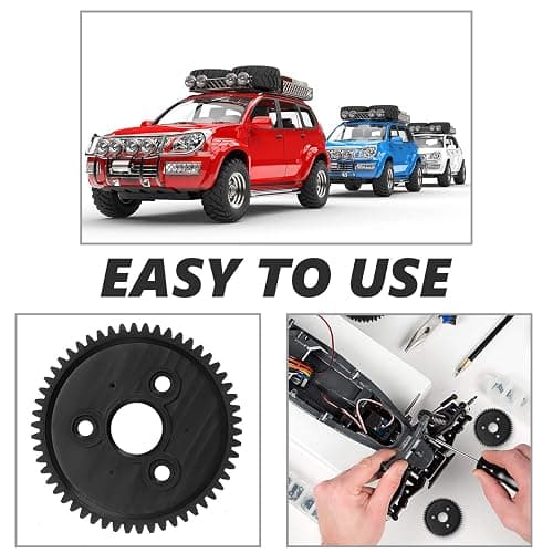 Sumind 5 Pieces 54T 0.8 32 Pitch Plastic Spur Gear Compatible with 4 x 4 VXL Rally VXL HPS HPI RC Car and Boat thumbnail 5