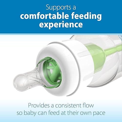 Dr. Brown's Anti-Colic Options+ Narrow Baby Bottle, 8 oz, 4-Pack | Clinically proven to reduce colic, bottle with Level 1 slow flow nipple, 0m+, BPA-free thumbnail 7
