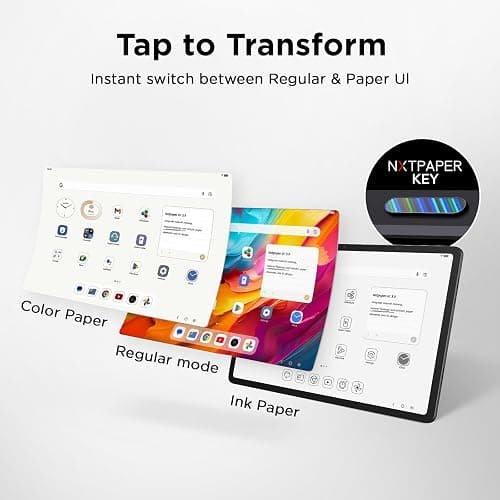 TCL NXTPAPER 14 Android Tablet, 14.3" Paper-Like Display Drawing Pad & Digital Notebook with 4096-Level Stylus & Flip Case, 8+8GB RAM, 256GB Storage, 10000mAh Battery, Multi-Window, Gray thumbnail 5