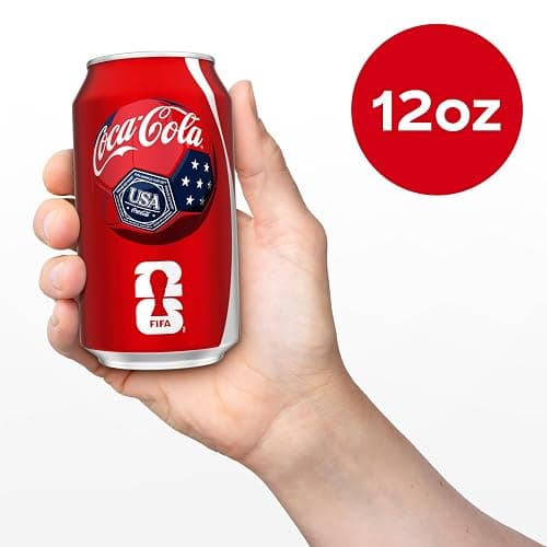 Coca-Cola Fridge Pack Soda Soft Drink, 12 fl oz Cans, 12 Pack - Classic Cola Soda Cans thumbnail 5