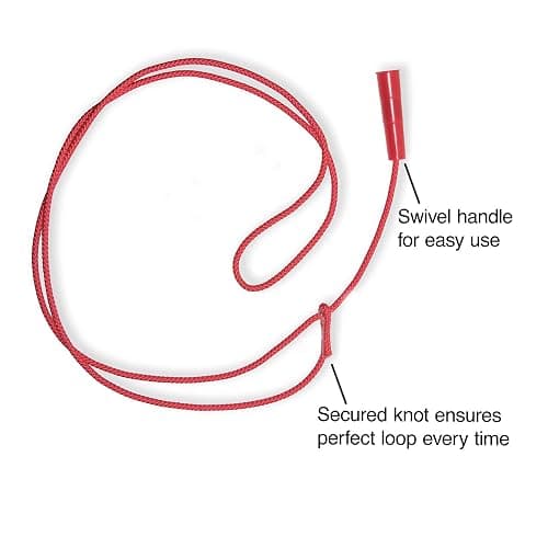 Western Stage Props Children’s Cowboy Kiddie Trick Rope Lasso Pre-Tied | Ages 4-10 | - Red thumbnail 3