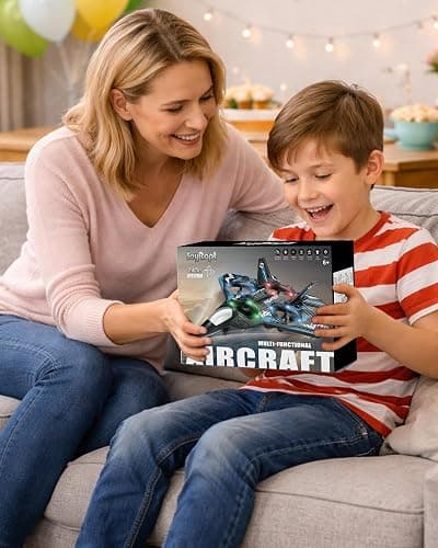 JoyRapt Drones for Kids Form RC Plane, Remote Control Airplane, Aircrafts Toys for Boys, Jet Helicopter Drones with LED Lights 360° Flip, Gifts for 6 8 10 Year Old Boys, 2 Rechargeable Batteries thumbnail 7
