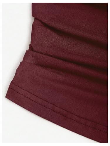 Verdusa Women's 2 Piece Vacation Outfits Ruched Crop Halter Top with Slit Bodycon Long Skirt Y2k Clothing Set thumbnail 5