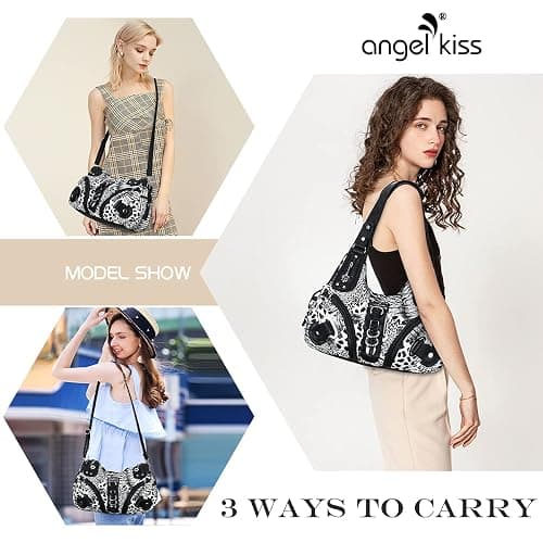 Angelkiss Hobo Purses and handbags for Women Satchel Handbag Women Purses Large Daily Shoulder Bags thumbnail 6