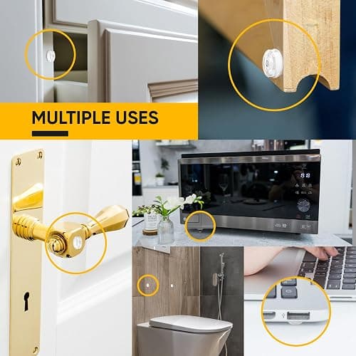 128 Self Adhesive Cabinet Door Bumpers – Sticky Clear Silicone Rubber Pads for Furniture Drawers, Kitchen Cabinets, Decor, Wall Protection – Vellax thumbnail 4