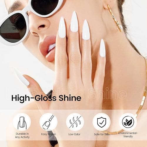 JODSONE 10ml White Gel Nail Polish White gel polish Soak Off Led Gel Polish Nail Art Manicure Salon Diy Need U V Lamp thumbnail 6