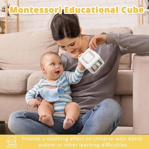 SOCBTNSO Busy Cube Toy for 1 Year Old Boy, Montessori Toys for 1+ Year Old, Travel Sensory Toys for Toddlers 1-3, Learning Fine Motor Skills| 1st Birthday Gifts 9 12 Months Baby Easter Basket Stuffers thumbnail 4