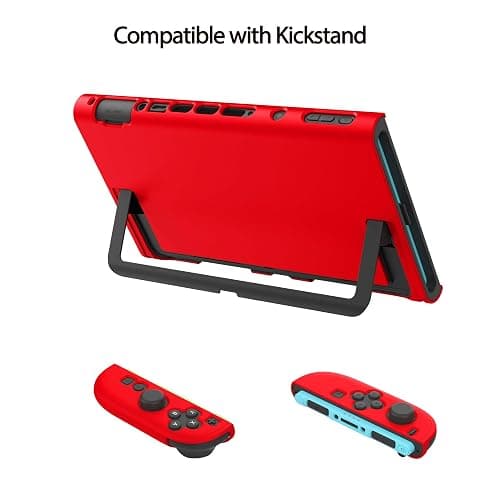 COMCOOL Dockable Case for Nintendo Switch 2 2025 - [Military Grade Drop Protection] Slim Shockproof with Anti-Fingerprint Switch 2 Protective Cover - Red thumbnail 4